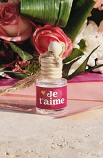 Diffuseur de parfum pour voiture Saint-Valentin - Senteur Pomme d'amour "Je t'aime"