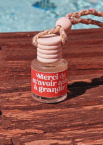 Diffuseur de parfum pour voiture - senteur Vanille "Merci de m'avoir aidé à grandir !"