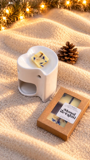 Pack découverte – Brûle-parfum Coeur pur + fondant au choix 