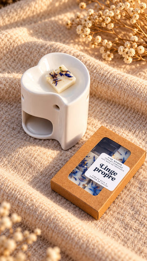 Pack découverte – Brûle-parfum Coeur pur + fondant au choix 