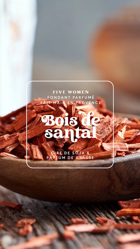Fondants parfumés - senteur Bois de santal 