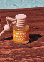 Diffuseur de parfum pour voiture - senteur Fleur de tiaré "Merci pour cette année !" 