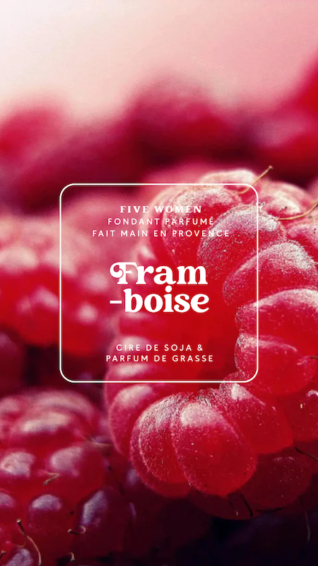Fondants parfumés - senteur Framboise 