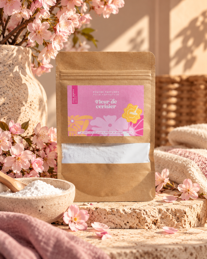 Poudre parfumée pour aspirateur Fleur de cerisier 100g 