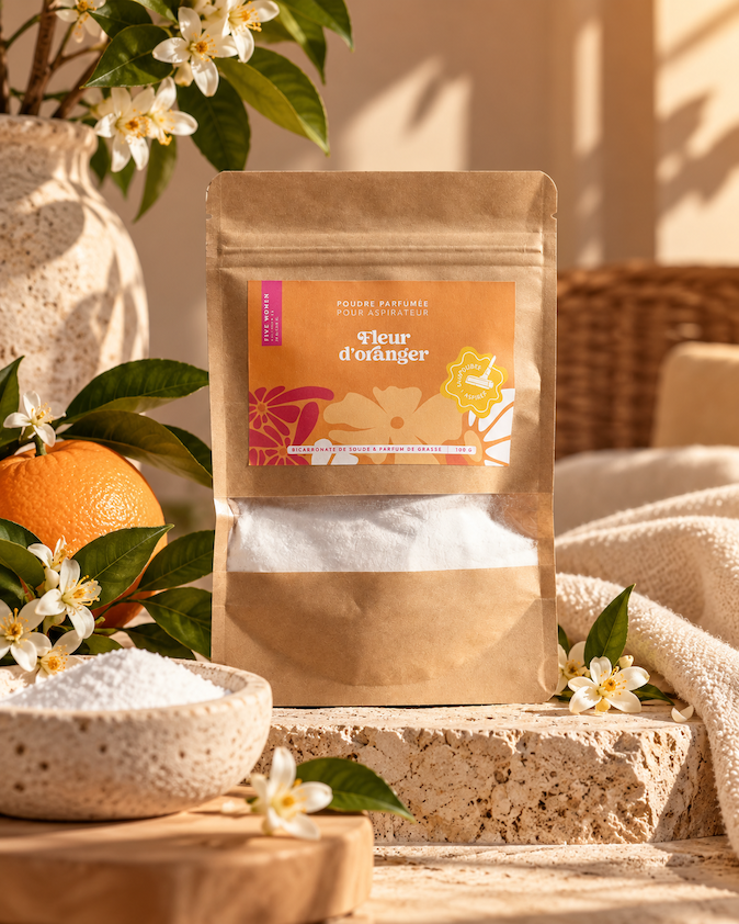 Poudre parfumée pour aspirateur Fleur d'oranger 100g 