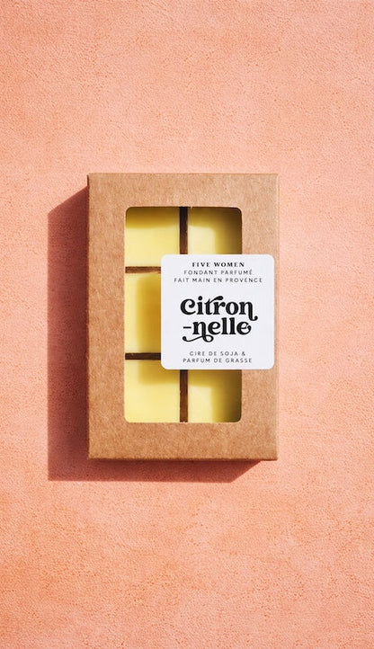 Fondants parfumés Citronnelle anti-moustique Five Women