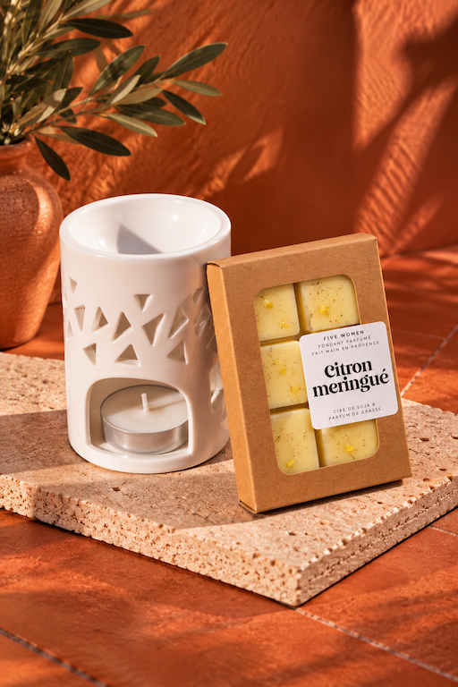 Pack découverte – Brûle-parfum Forêt + fondant au choix 