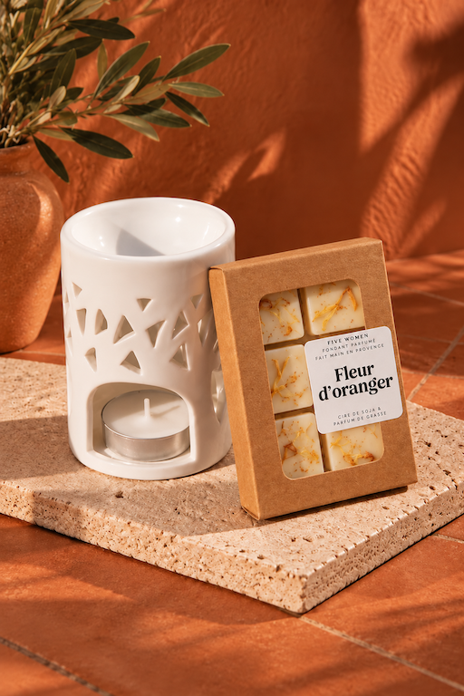 Pack découverte – Brûle-parfum Forêt + fondant au choix 