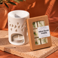 Pack découverte – Brûle-parfum Forêt + fondant au choix 