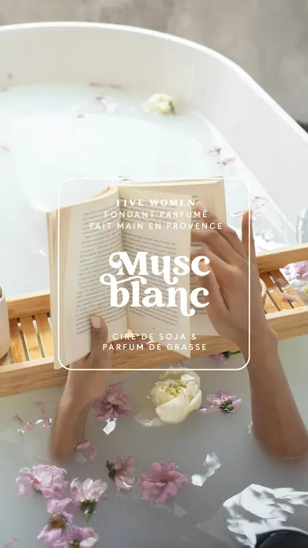 Illustration douce de la senteur Musc blanc