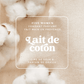Illustration douce et poudrée de la senteur Lait de coton