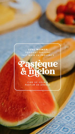 Illustration fruitée de la senteur Pastèque & Melon