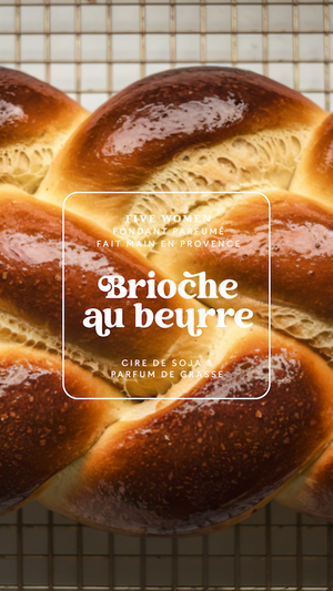 Illustration gourmande de la senteur Brioche au beurre