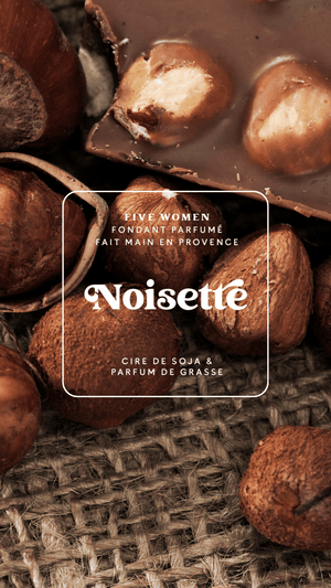 Illustration gourmande de la senteur Noisette gourmande