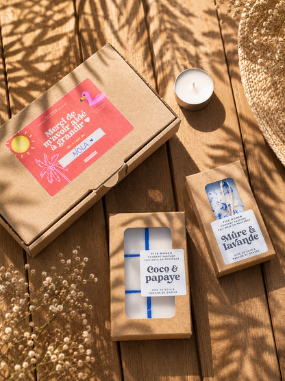 Coffret cadeau parfumé - Merci de m'avoir aidé à grandir 